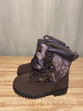 RedHead Cub Mossy Oak Waterproof Camo Outdoor Hunting Camping Boots   1M NWT